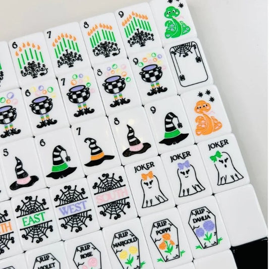 Halloween Mahjong Tile Four-Layer Mahjong Acrylic Mahjong Tiles
