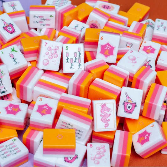 Orange Mahjong Tiles (31.5*23*13mm)