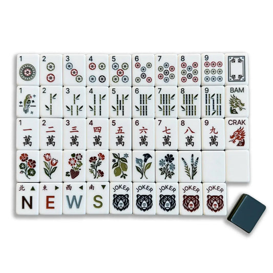 Black Bear Mahjong Tiles (31.5*23*16mm)
