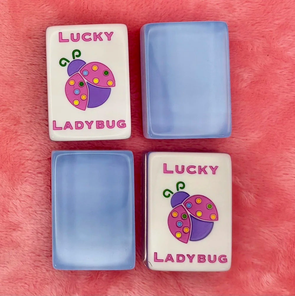 Lucky Ladybug Mahjong Tiles (31.5*23*16mm)