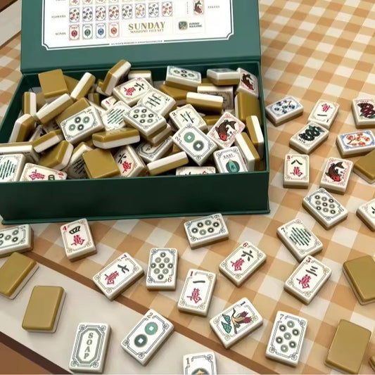 Bird Mahjong Tile Four-Layer Mahjong Acrylic Mahjong Tiles
