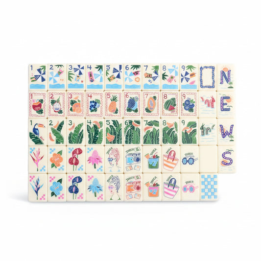 Summer Traveling Mahjong Tiles (28*20*5mm)