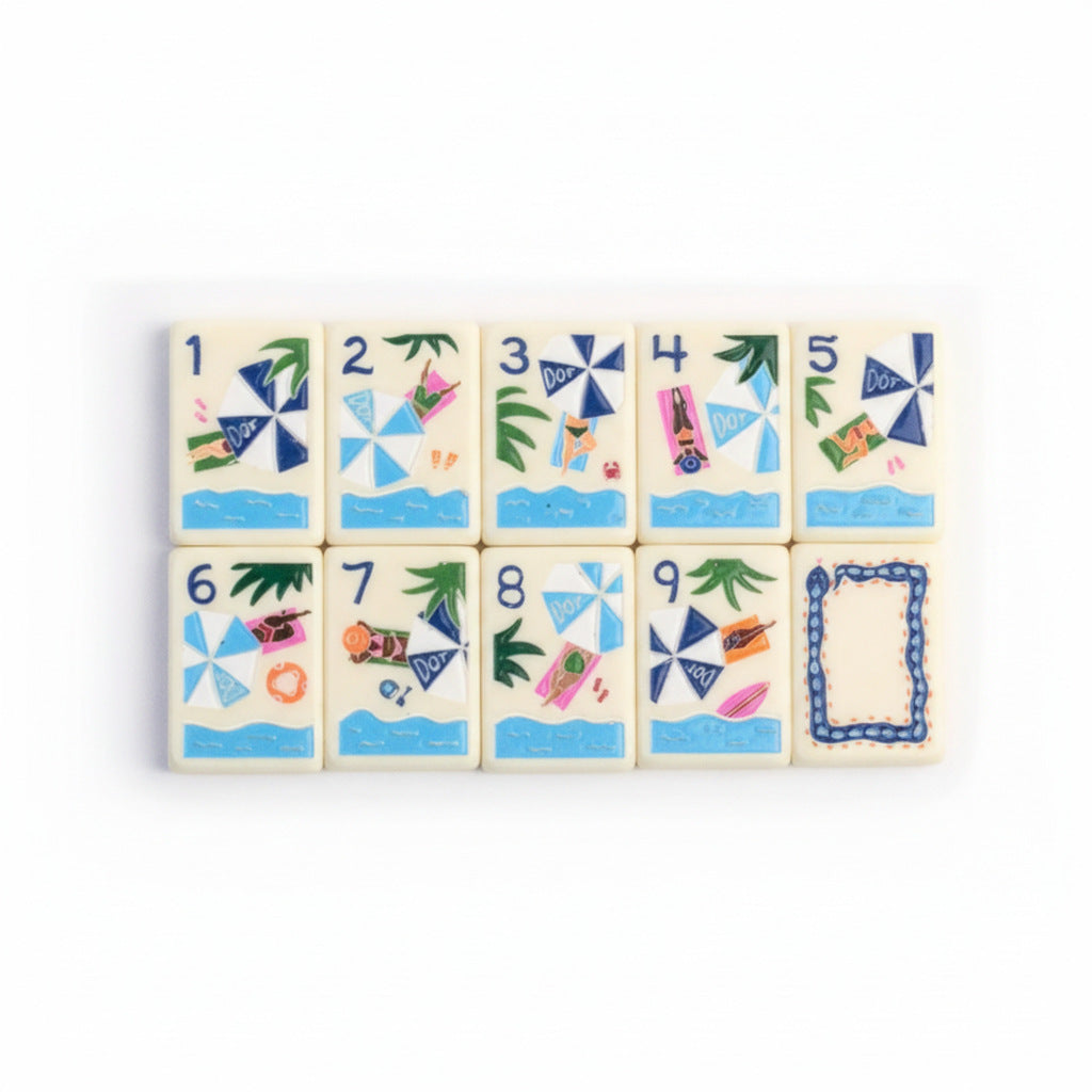 Summer Traveling Mahjong Tiles (28*20*5mm)