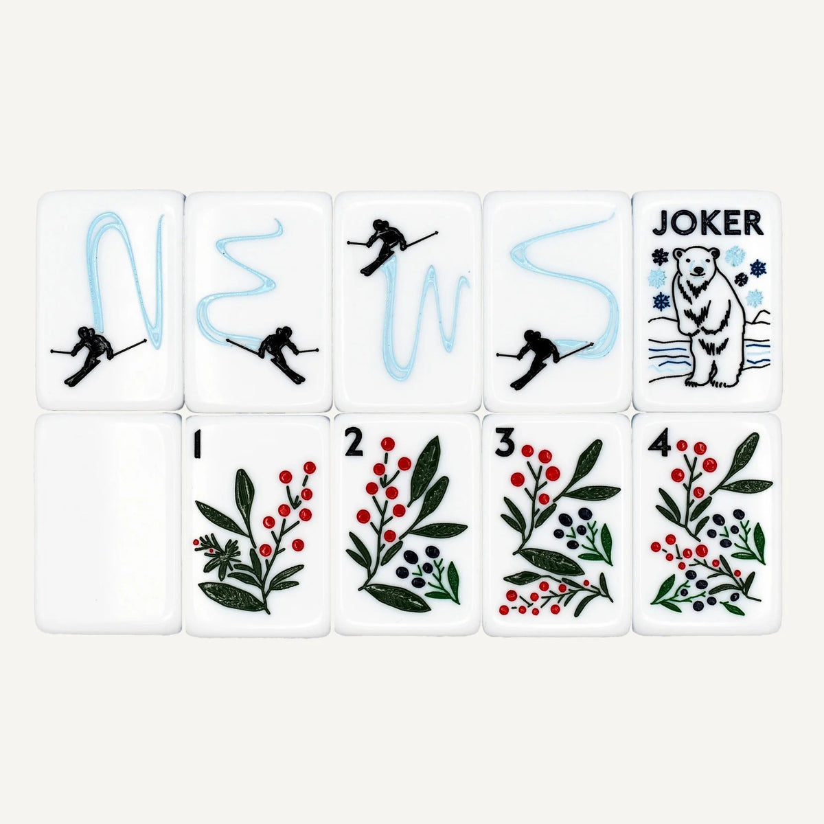 Winter Mahjong Tiles (36*24*15mm)