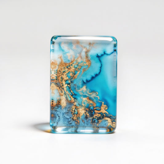 Blue Ocean Mahjong Tile Four-Layer Mahjong Acrylic