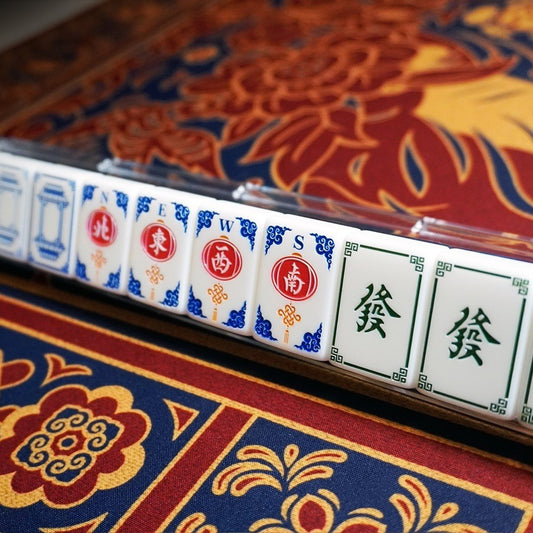 Blue Diamond Mahjong Tiles (32X23X15mm)