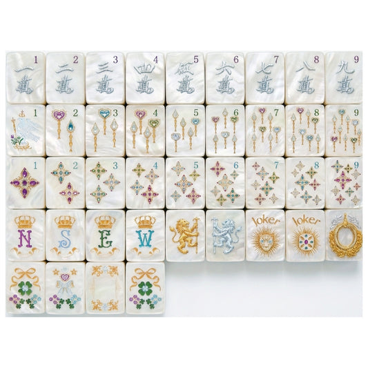 Pearls Mahjong Tile Four-Layer Mahjong Acrylic Mahjong Tiles