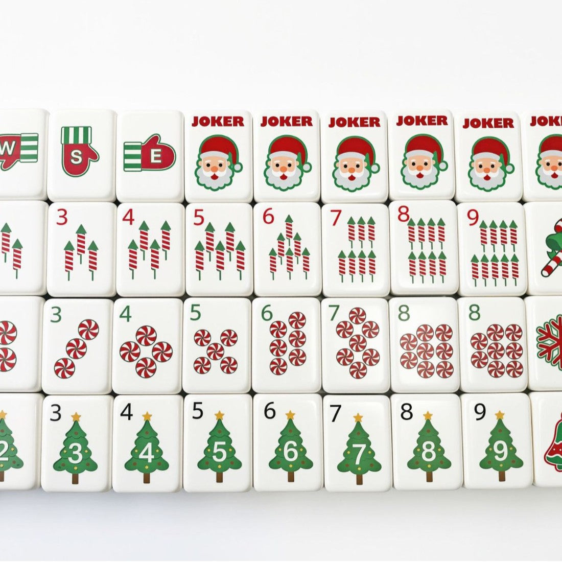 Christmas Mahjong Tile  Four-Layer Mahjong Acrylic Mahjong Tiles