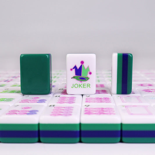American-style Hand-pulled Green Mahjong Tiles