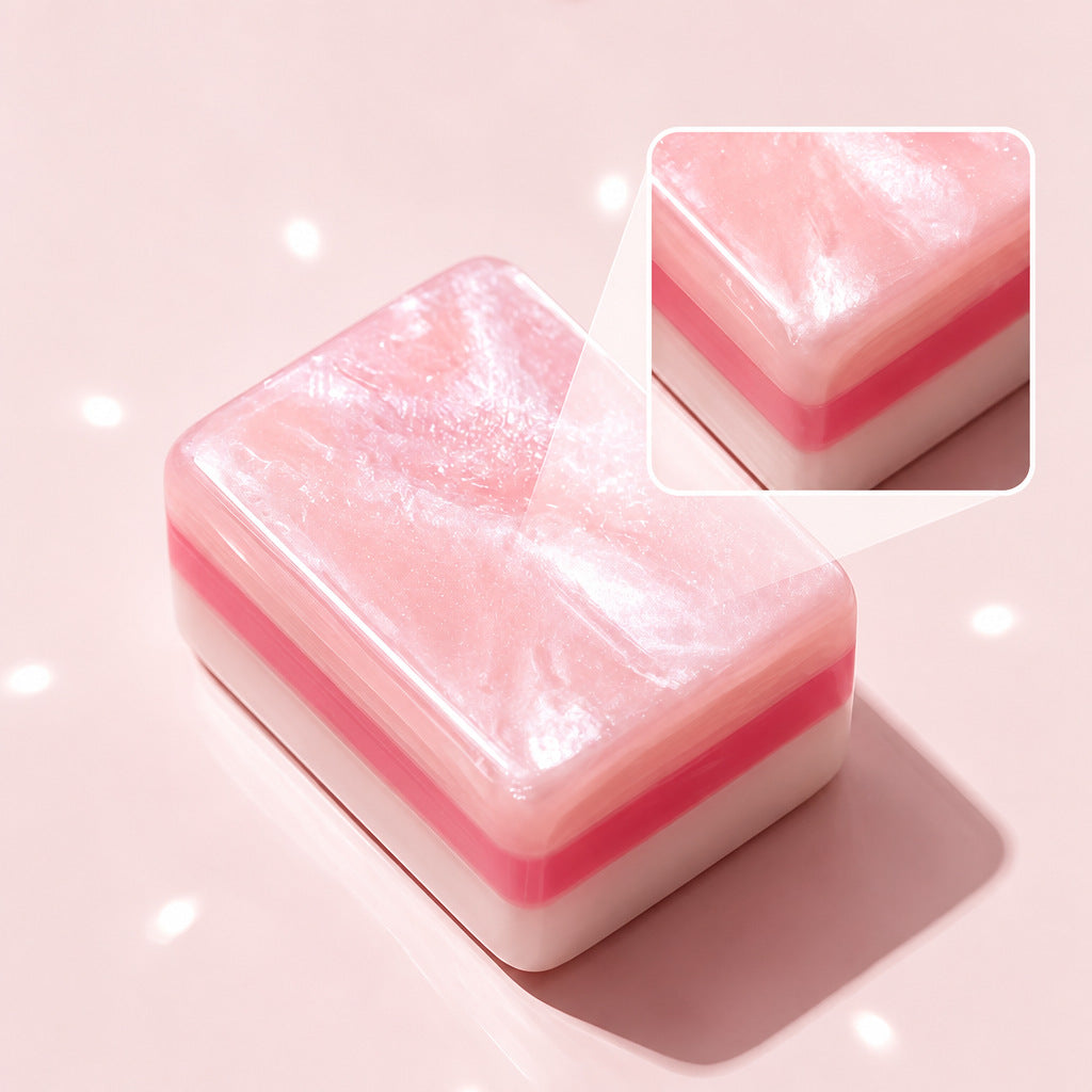 Pink Pearls Mahjong Tile  Four-Layer Mahjong Acrylic Mahjong Tiles(31.5*16*23mm)