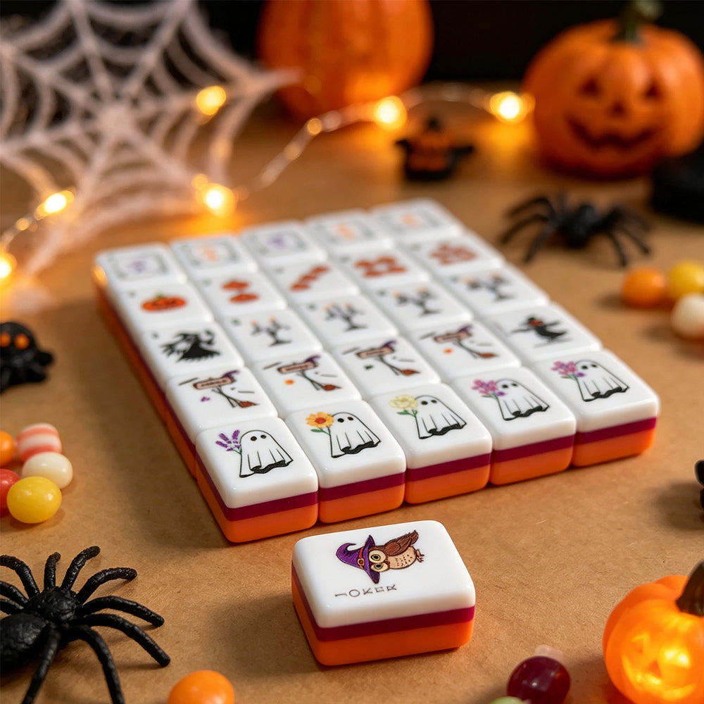 Halloween Mahjong Tile  Four-Layer Mahjong Acrylic Mahjong Tiles
